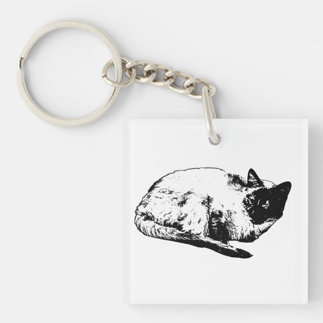 Porte-clefs Petite boucle de vecteur (Devant)