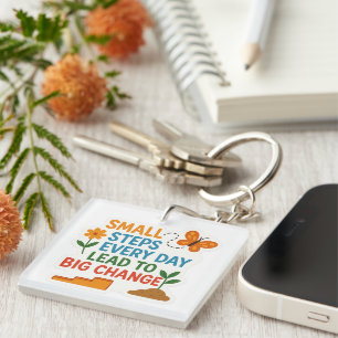 Porte-clefs Petites Étapes, Grands Changements - Stickers Moti