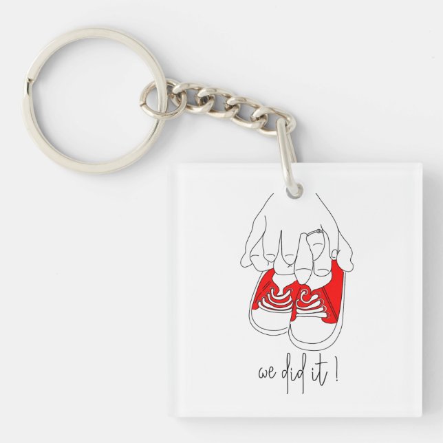 Porte-clefs Petites mains et pieds minuscules prêts à éclater (Devant)