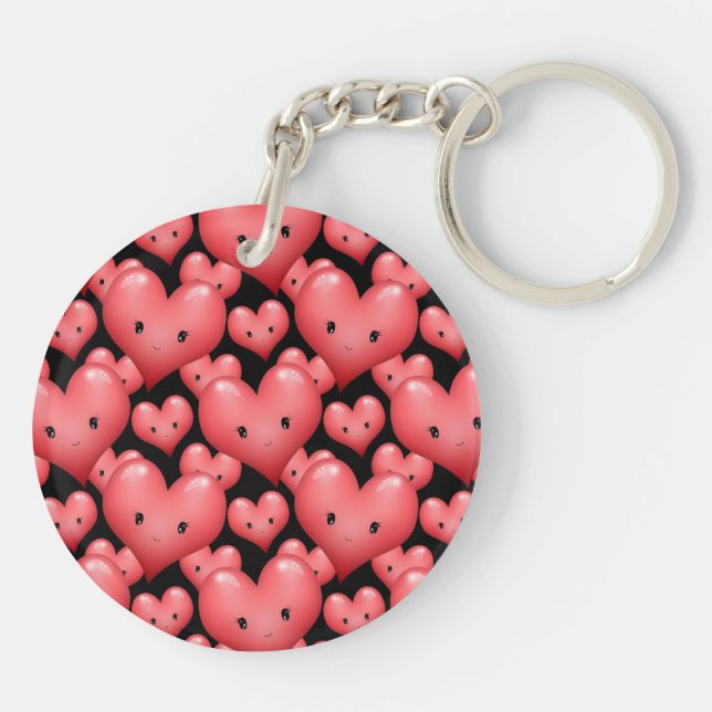 Porte-clefs Petits Coeurs mignons (Dos)