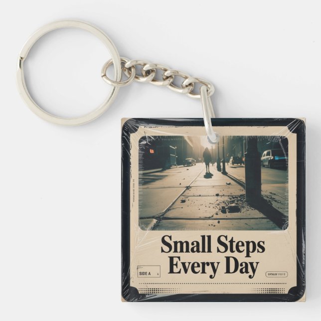 Porte-clefs Petits pas chaque jour (Devant)