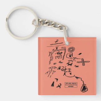 Porte-clefs Pétroglyphes à Atlatl Rock à Valley of Fire State