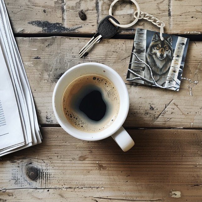 Porte-clefs Peupliers de peupliers de loup de bois Alpha (Créateur téléchargé)