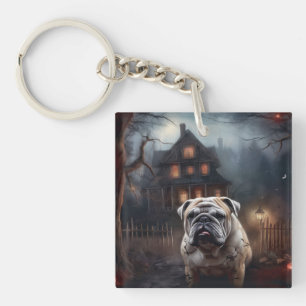 Porte-clefs Peur d'Halloween Bulldog