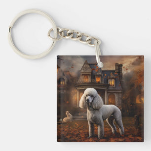 Porte-clefs Peur Halloween caniche
