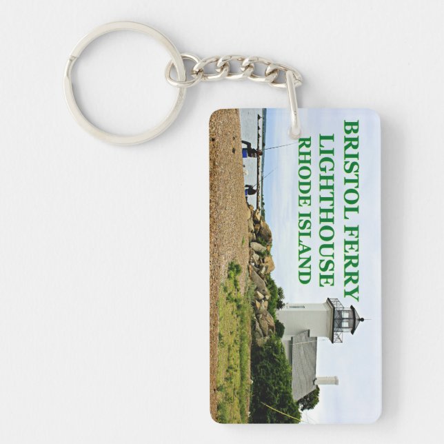 Porte-clefs Phare de Bristol Ferry, Rhode Island (Devant)