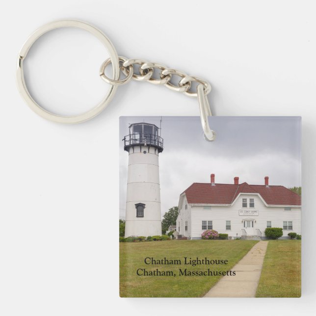 Porte-clefs Phare de Chatham dans le Massachusetts de Chatham (Devant)
