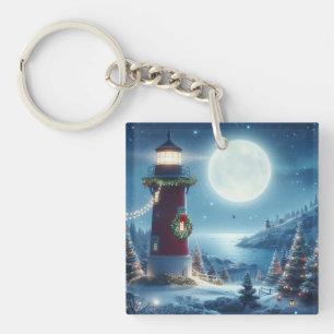 Porte-clefs Phare de Noël nautique