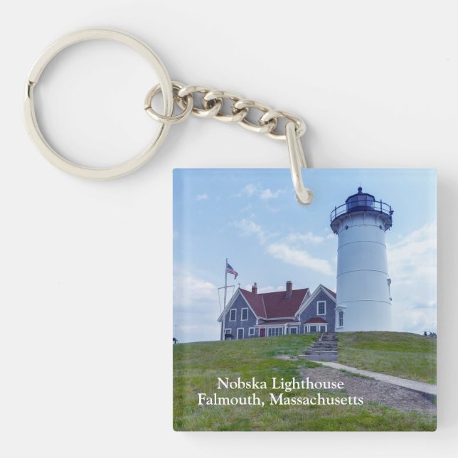 Porte-clefs Phare Nobska Cape Cod MA (Devant)