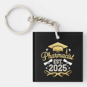 Porte-clefs Pharmacien Diplômé de Pharmacie 2025