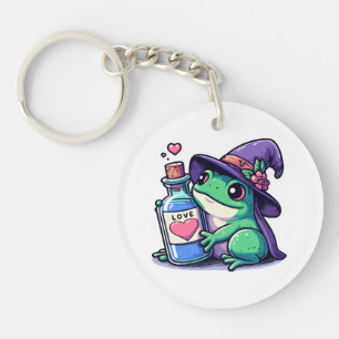 Porte-clefs philtre d'amour kawaii sorcier