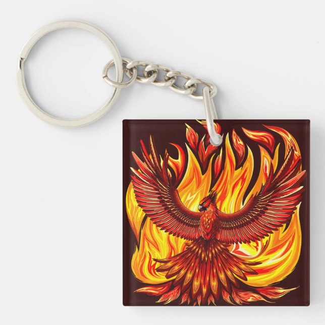 Porte-clefs Phoenix mythologique immortelle Créature (Devant)