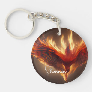 Porte-clefs Phoenix Rising Nom Inspirer Force Porte - clé