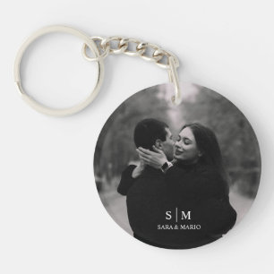 Porte-clefs Photo Acrylique Couple Personnalisé