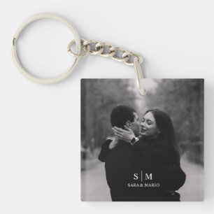Porte-clefs Photo Acrylique Couple Personnalisé