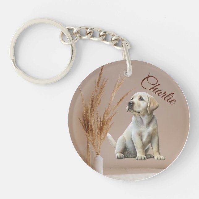 Porte-clefs Photo Animal Photo Chien Photo Chat Photo Double C (Devant)