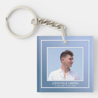 Porte-clefs Photo Blue Memorial