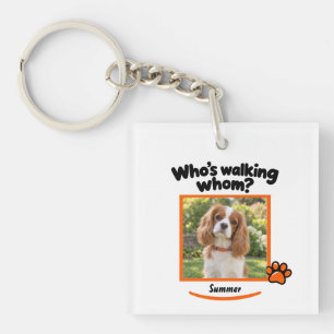 Porte-clefs Photo de chien drôle et nom de Superviseur de prom