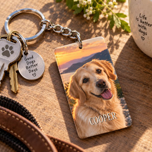 Porte-clefs Photo de compagnie personnalisé avec nom