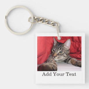 Porte-clefs Photo de compagnie personnalisée avec texte drôle 