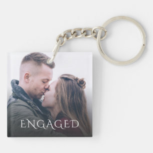 Porte-clefs Photo de couple fiancé