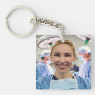 Porte-clefs Photo de docteur personnaliser