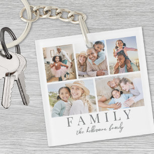 Porte-clefs Photo de famille double face personnalisé