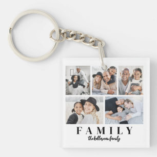 Porte-clefs Photo de famille double face personnalisé