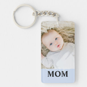 Porte-clefs Photo de la Fête des Mères Je t'aime Mum Key Ring