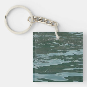 Porte-clefs Photo de la plage côtière aux eaux turquoise de l'