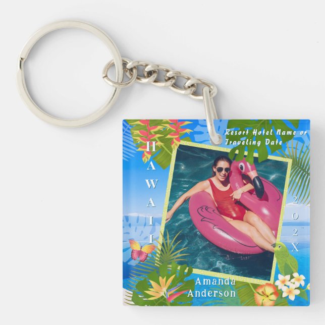 Porte-clefs Photo de mer Tropical Paradise (Devant)
