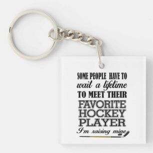 Porte-clefs Photo de mère de hockey fière
