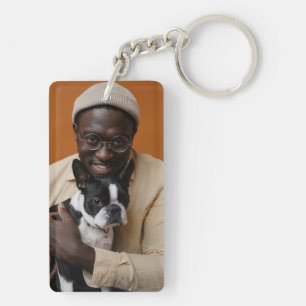 Porte-clefs Photo de Papa et Chien