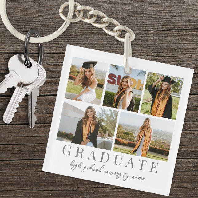 Porte-clefs Photo de remise des diplômes (Graduate Graduation Photo Keychain )