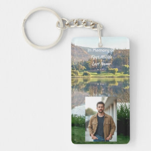 Porte-clefs Photo de souvenir de prière Terrain de golf Étang