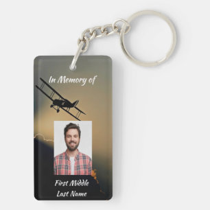 Porte-clefs Photo de souvenir Prière Pilote Avion En vol