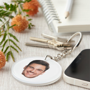 Porte-clefs Photo de visage personnalisée