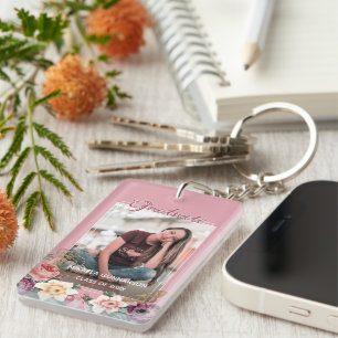 Porte-clefs Photo D'Études Supérieures Personnalisées Sur L'Aq