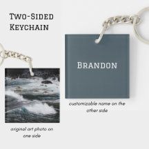 Photo d'onde océanique personnalisée Nom d'homme m