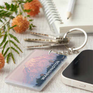 Porte-clefs Photo du Mont Rainier de l'État de Washington