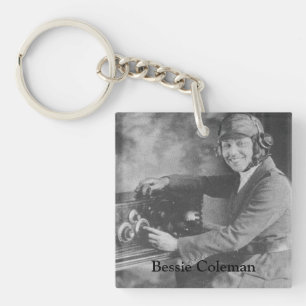Porte-clefs Photo du pilote afro-américain Bessie Coleman
