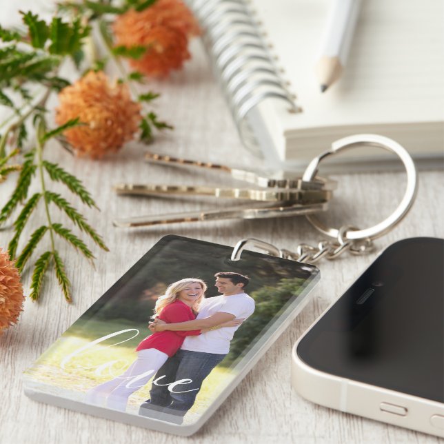Porte-clefs Photo en couple (Devant droit)