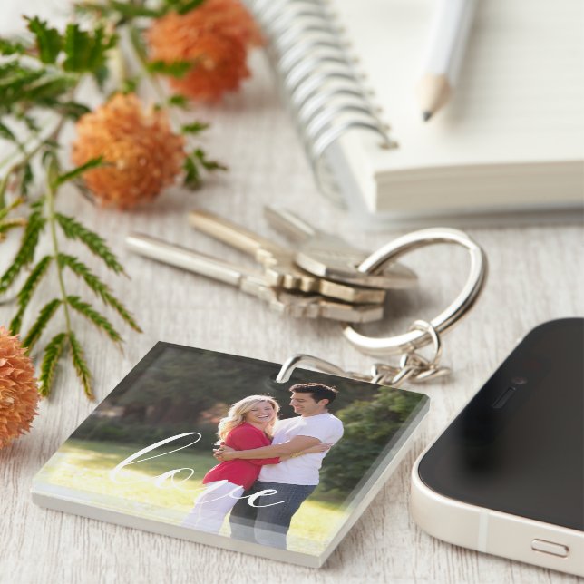 Porte-clefs Photo en couple (Devant Droit)