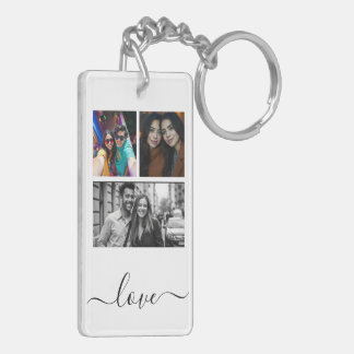 Porte-clefs Photo et texte 4 Collage de photos