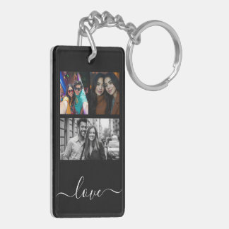 Porte-clefs Photo et texte 4 Collage de photos
