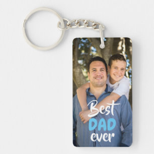 Porte-clefs Photo faite sur commande. Le meilleur PAPA jamais