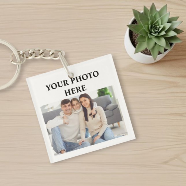 Porte-clefs Photo Keychain, Custom Keychain With Photo, Custom (Créateur téléchargé)