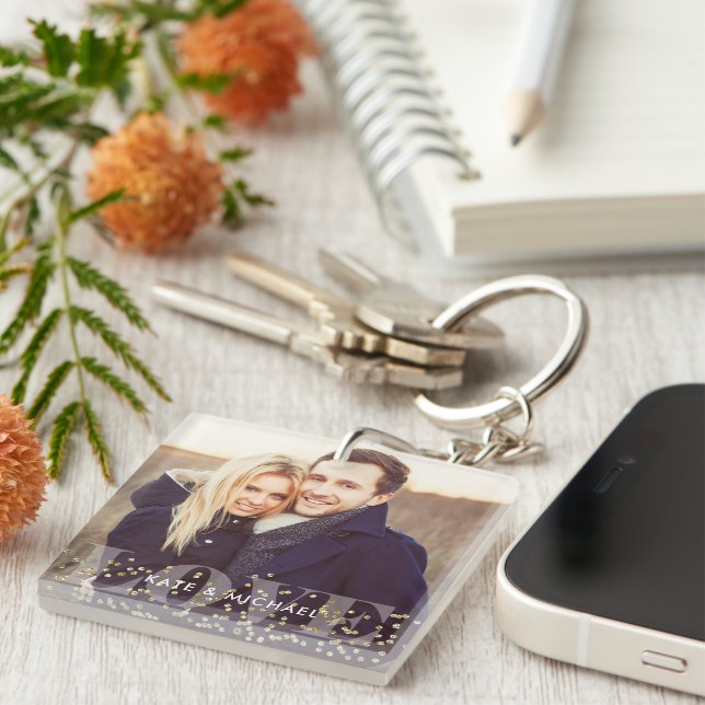 Porte-clefs Photo Love and Sparkles (Devant Droit)