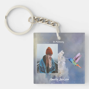 Porte-clefs Photo mémorial chrétien Souvenir