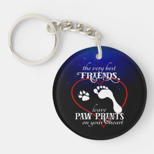 Porte-clefs Photo mémoriale personnalisée du chien d'animaux